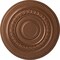 Ekena Millwork Oldham Ceiling Medallion (Fits Canopies up to 8 5/8"), Hand-Painted Polished Copper, 18"OD x 1 1/4"P CM18OLPOS - alternate 1